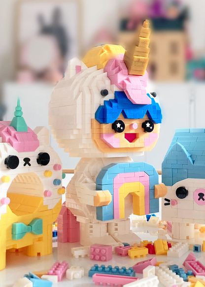 Momiji  Mini-Bricks - Rainbow Unicorn