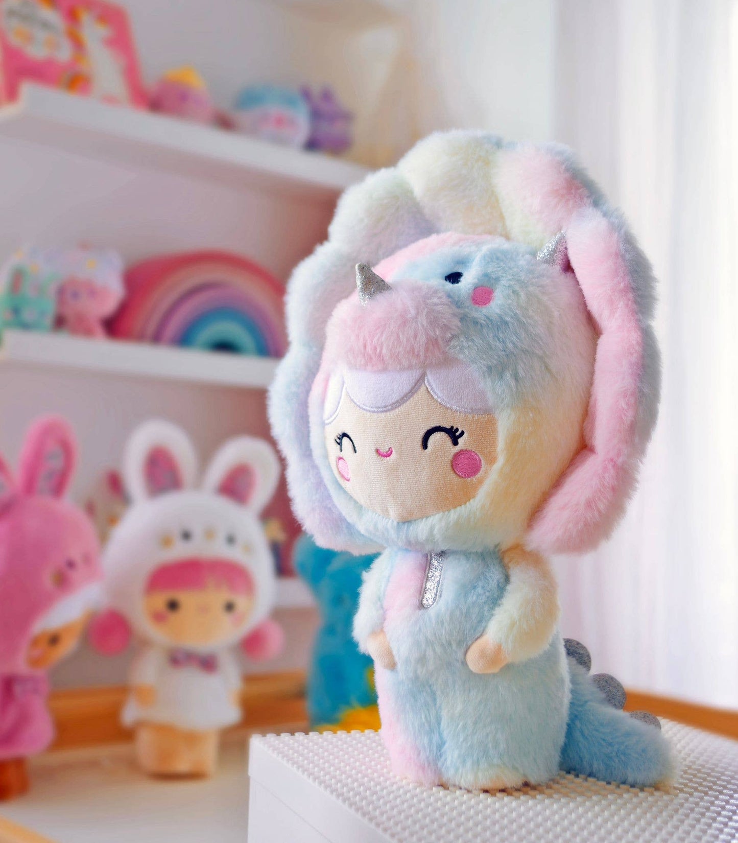 Momiji Plush Doll - Roarsome Rainbow