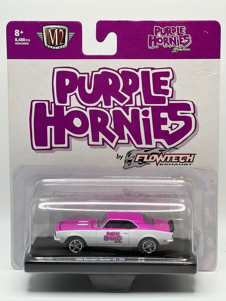 M2 Auto Drivers Purple Hornies - 1968 Cherolet Camaro SS 350