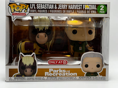 ¡Funko Pop! - TV - Festival de la cosecha de Lil Sebastian y Jerry - Paquete de 2