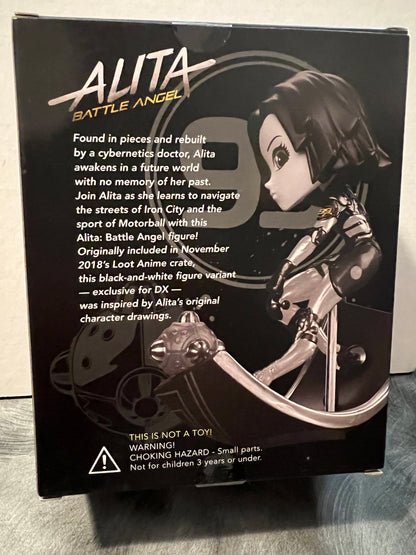 Alita Battle Angel Motoball Body Diorama Mini figura Lootcrate Exclusivo (Sellado)