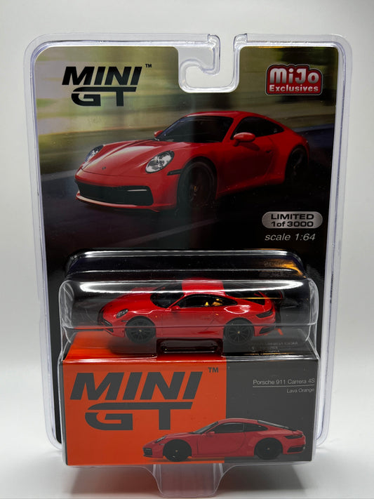 Mini GT Porsche 911 Carrera 4S (Lava Orange)