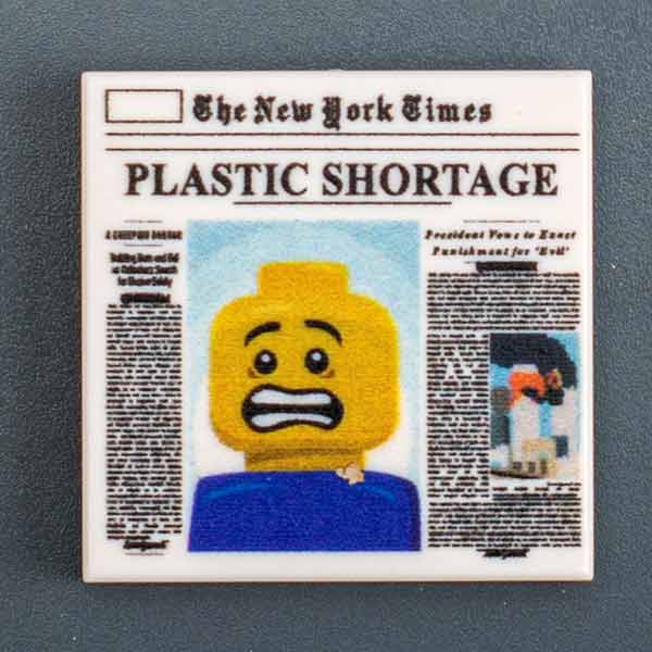 B3 Customs - Plastic Shortage, Newspaper - B3 Customs Part (2x2 Tile)