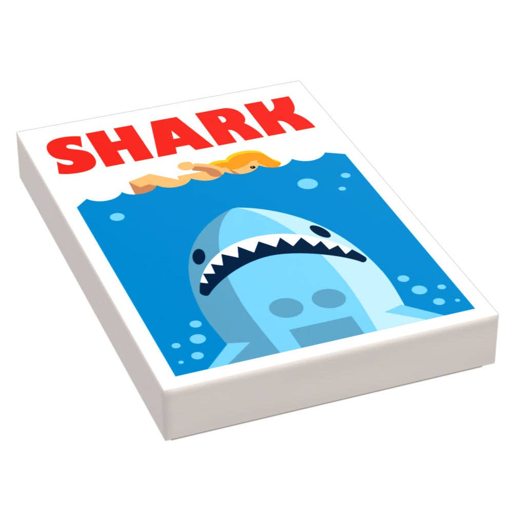 B3 Customs - Shark Movie Cover (2x3 Tile)