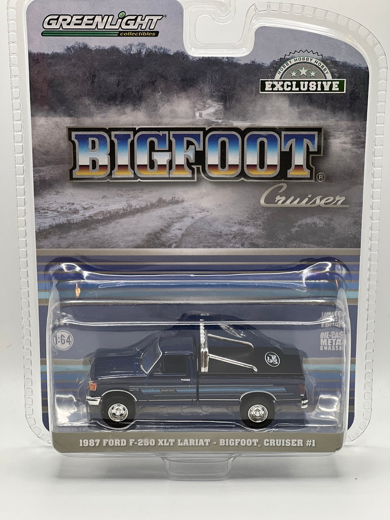 Exclusivo de Greenlight Hobby - Ford F-250 XLT Lariat 1987 - Bigfoot Cruiser #1