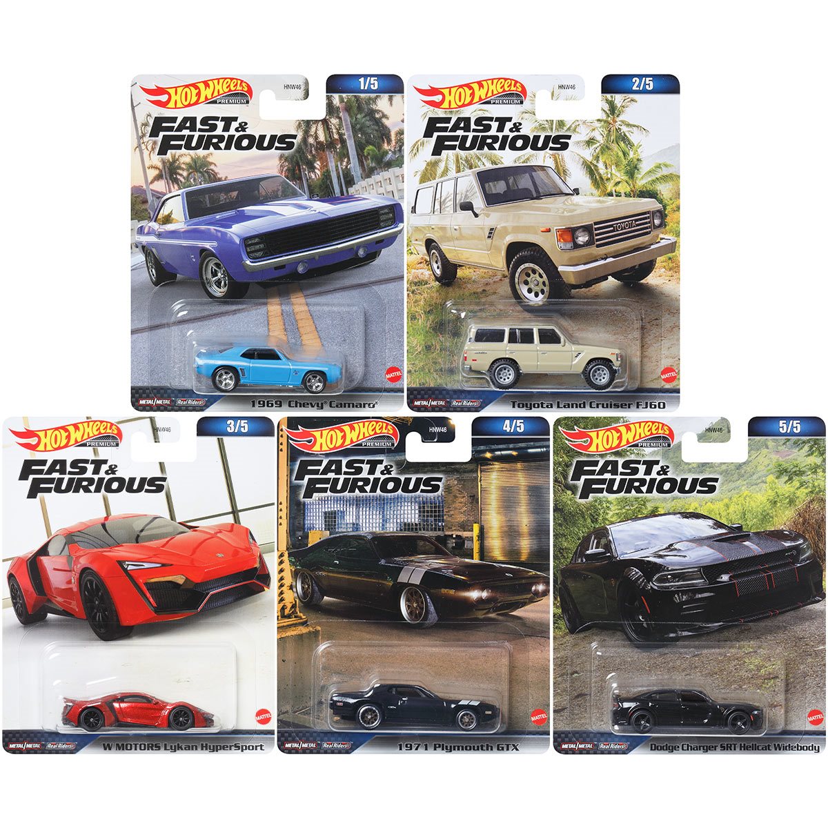 Hot Wheels Premium Fast & Furious Series 2023