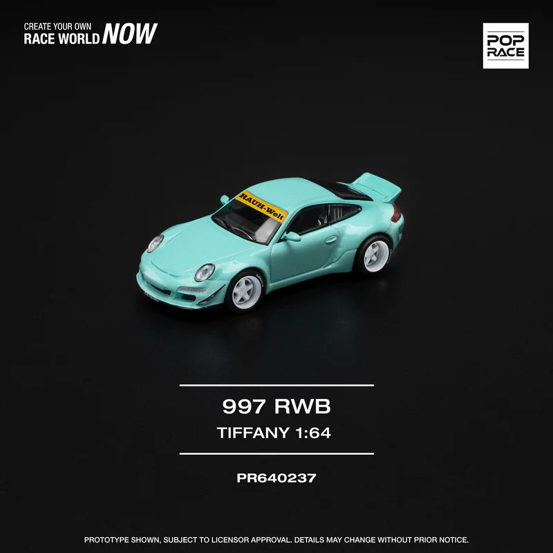 (PREORDER) Pop Race - Porsche RWB 997 (Tiffany Blue)