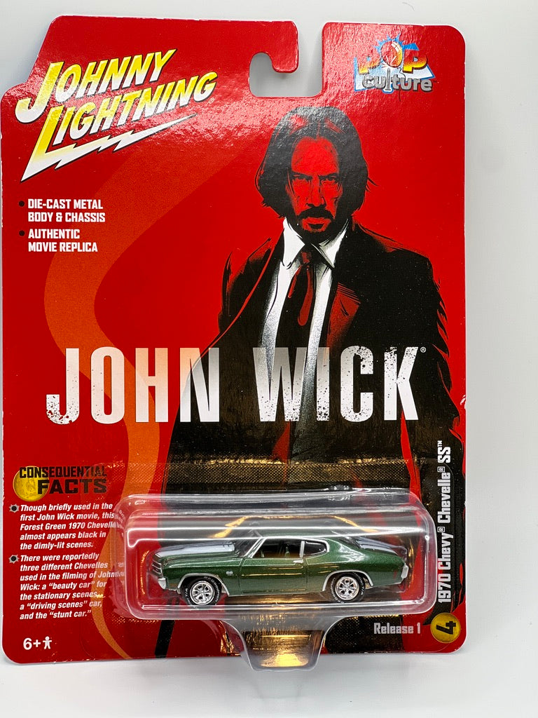 Johnny Lightning - John Wick - Chevrolet Chevelle SS 1970 (Poly vert forêt)