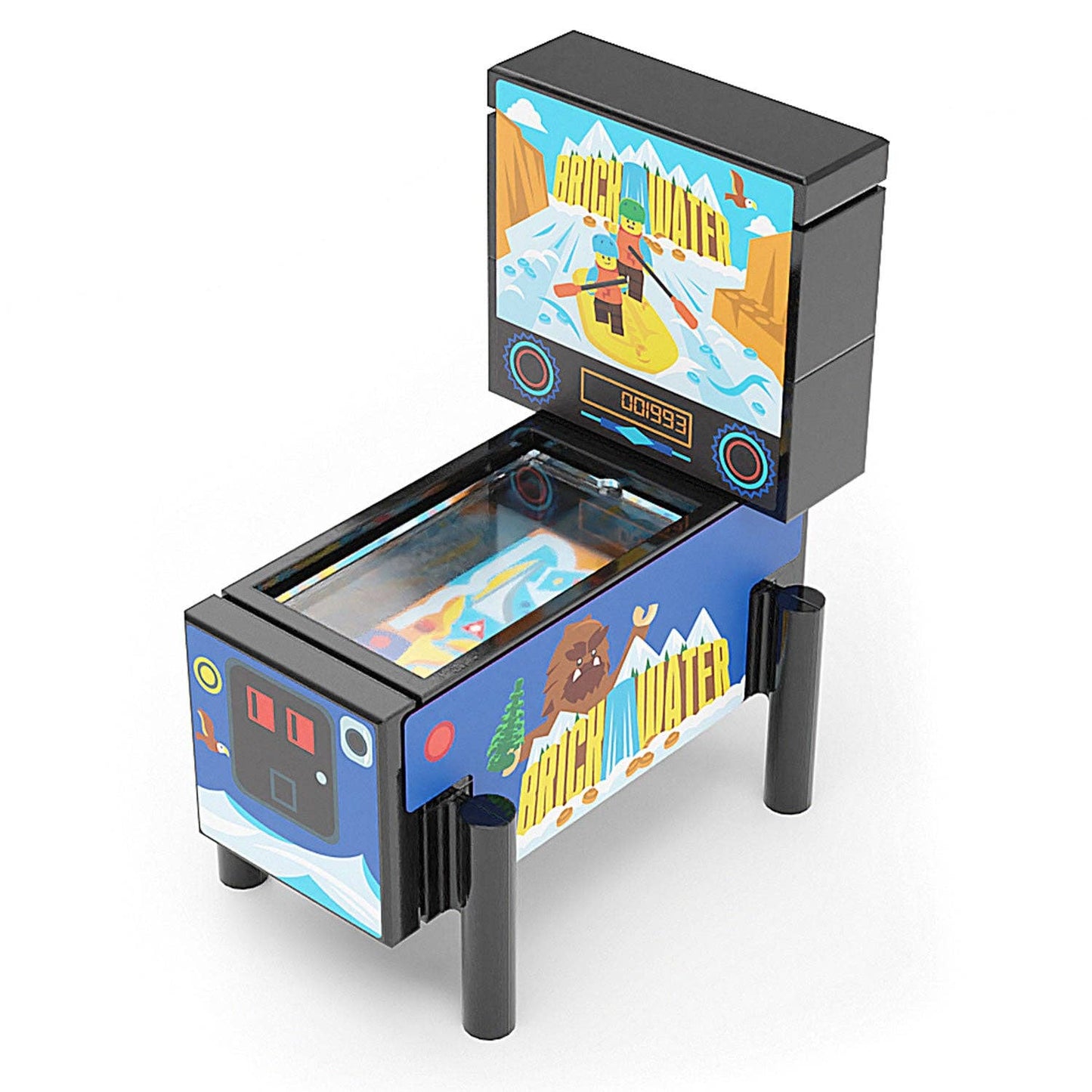 B3 Customs® - Rafting en ladrillos - Juego arcade de pinball LEGO personalizado