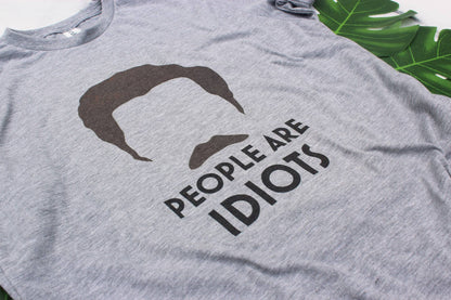 Ron Swanson « Les gens sont des idiots » T-shirt pour hommes