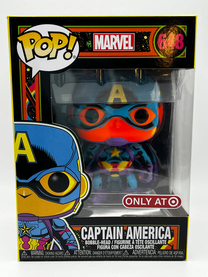 Funko Pop! Marvel - Captain America (Blacklight) Target Exclusive