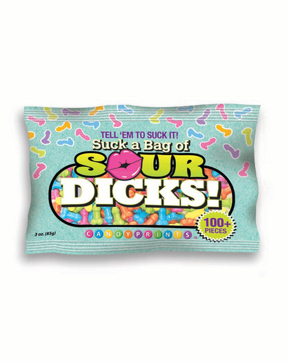 Suck a Bag of Sour Dicks Candy - 3oz Bag