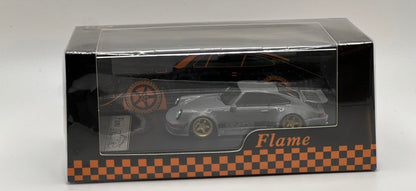 Flame Porsche RWB 964 Big Ducktail (Gris Ciment)