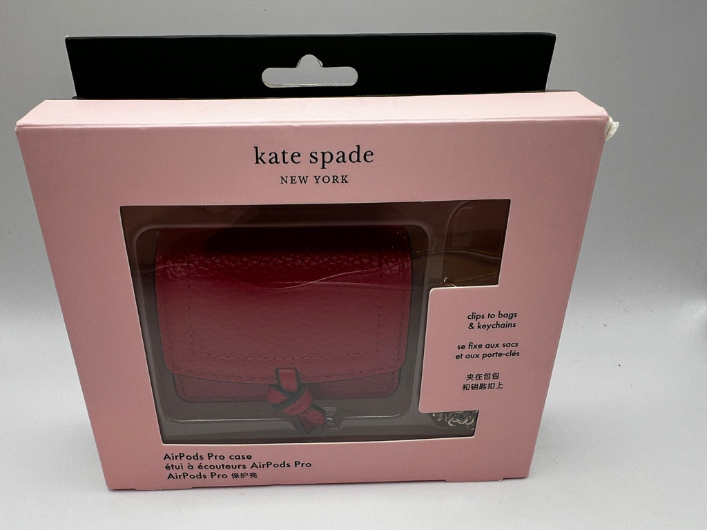 Kate Spade New York AirPods Pro Case: Red Leather