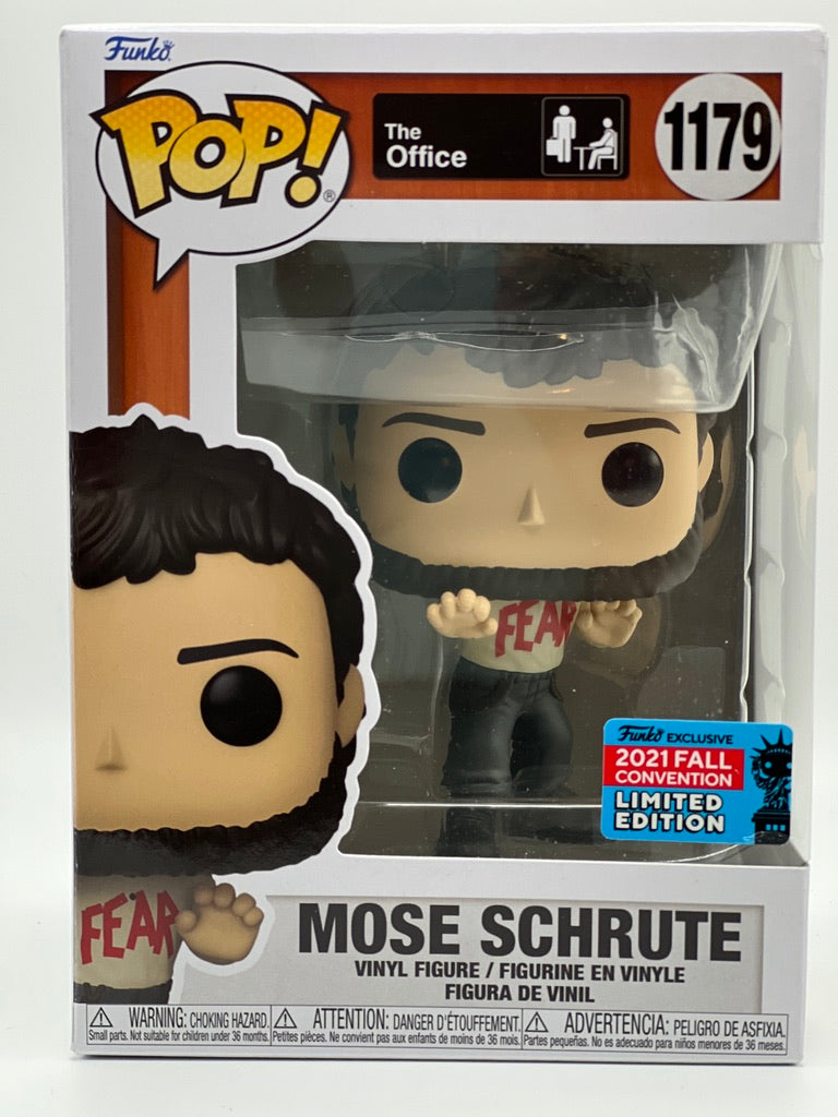 Funko Pop! TV - The Office : Mose Schrute (Fear Shirt) Exclusivité pour la Convention d'automne 2021