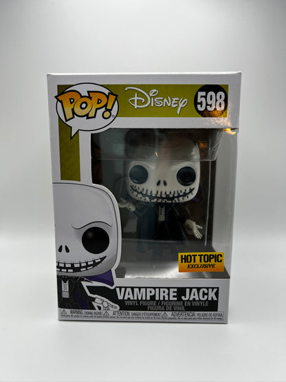 ¡Funko Pop! Disney - Vampire Jack (Pesadilla antes de Navidad) Tema candente exclusivo