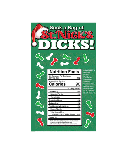 Suck a Bag of St. Nicks Dicks -  Candy - 3oz Bag