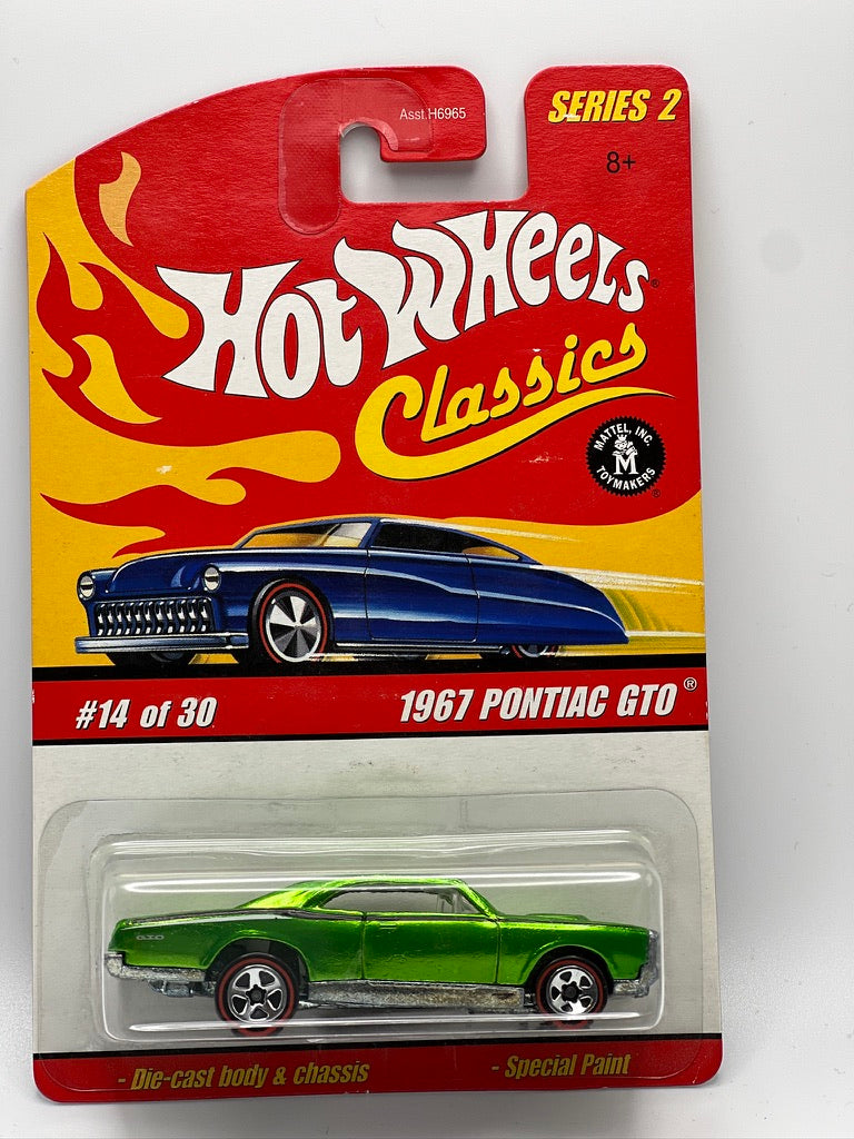 Hot Wheels Classics, Series 2 - #14 1967 Pontiac GTO (Green)