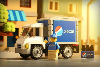 B3 Customs®️- Soda Delivery Truck w/Minifig - Custom LEGO Set