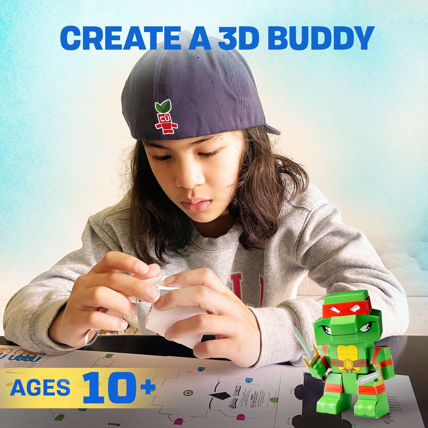 Cubles - Teenage Mutant Ninja Turtles: Raphael - 3D Buildable STEM Toy