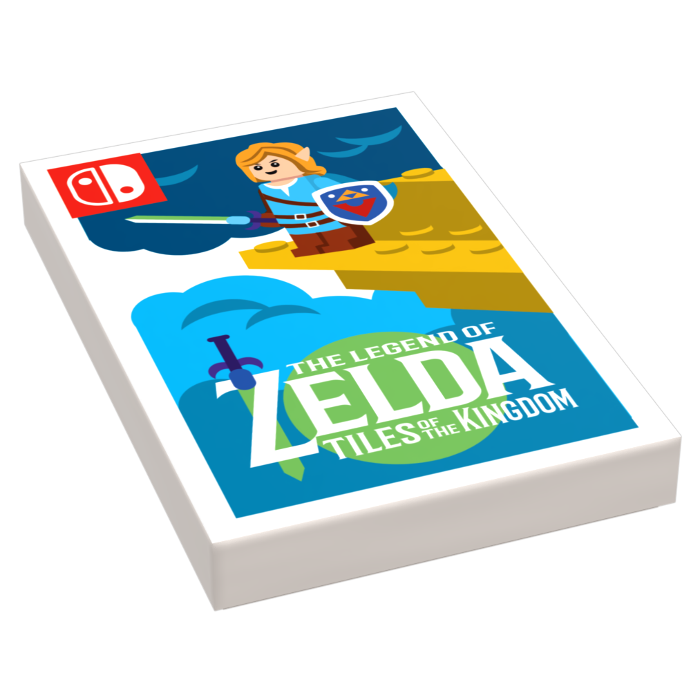 B3 Customs - Tiles of the Kingdom Video Game Cover (2x3 Tile) - Zelda