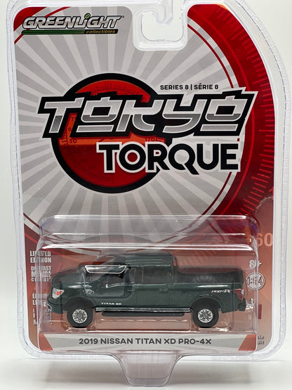 Greenlight - Tokyo Torque Series 8 - 2019 Nissan Titan XD Pro-4x (Midnight Pine Metallic)