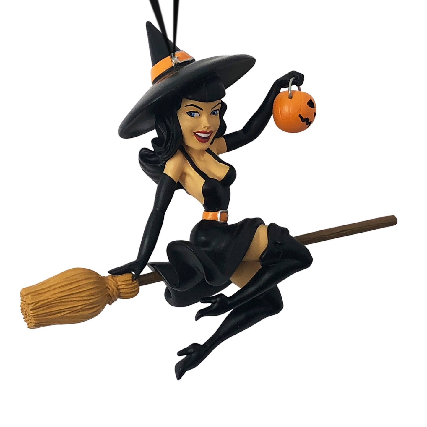 Bettie Page Midnight Ride Witch Ornament from Retro-a-go-go!