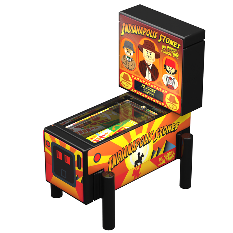 B3 Customs - Indiana Stones - B3 Customs Pinball Arcade Machine Building Set