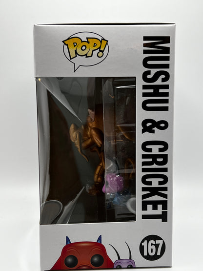 ¡Funko Pop! Disney - Mushu (Oro) y Cricket