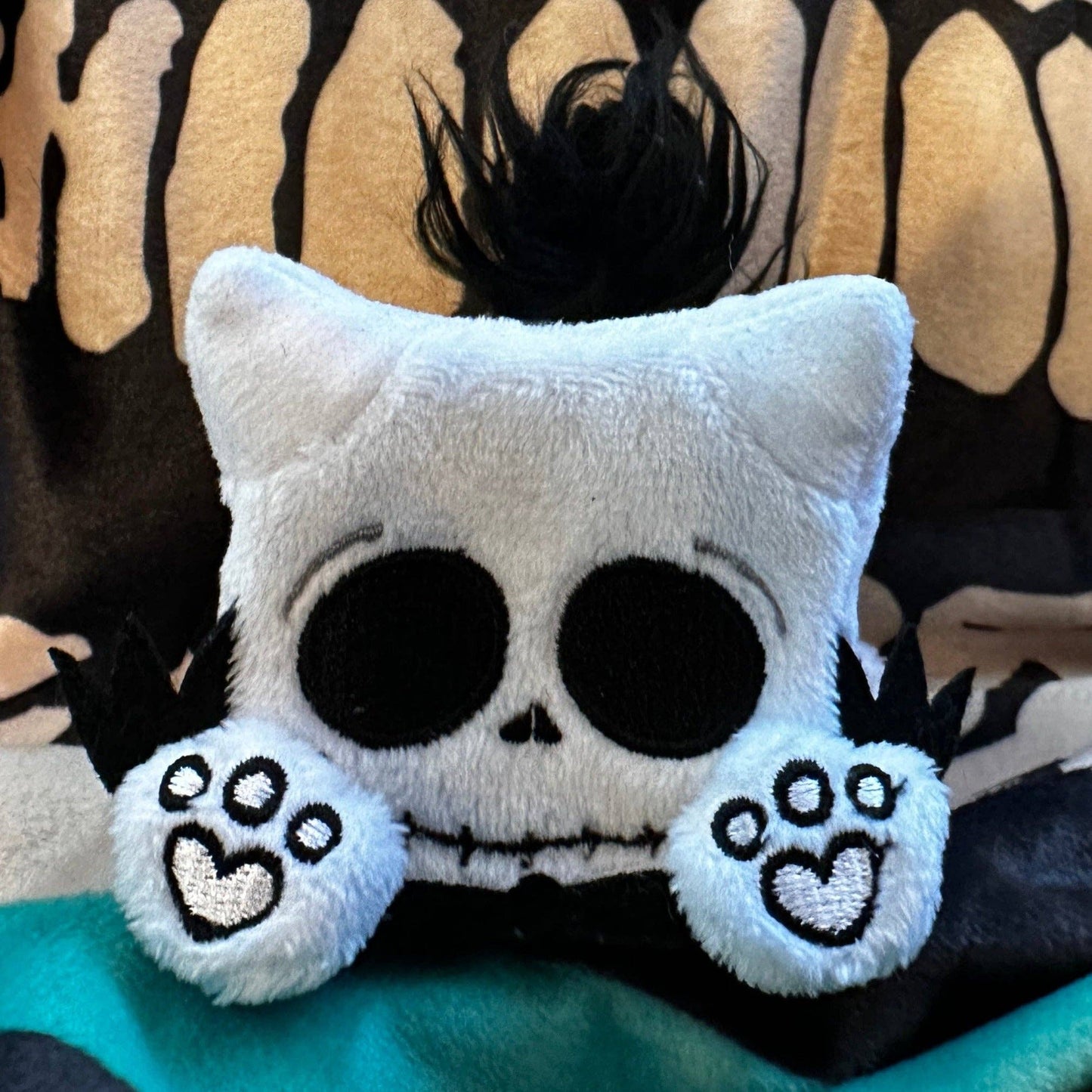 Squaredy Cats (Smol/mini) - "Bones" & "Rags" Set Nightmare Before Christmas homage