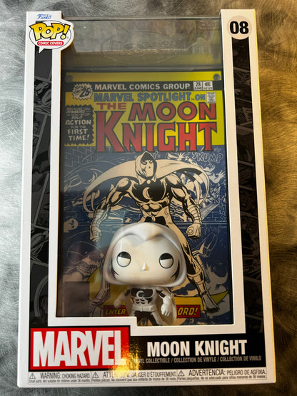 ¡Funko Pop! Portadas de cómics: Caballero Luna (Marvel Spotlight #28)