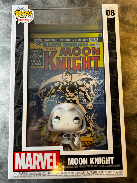 ¡Funko Pop! Portadas de cómics: Caballero Luna (Marvel Spotlight #28)