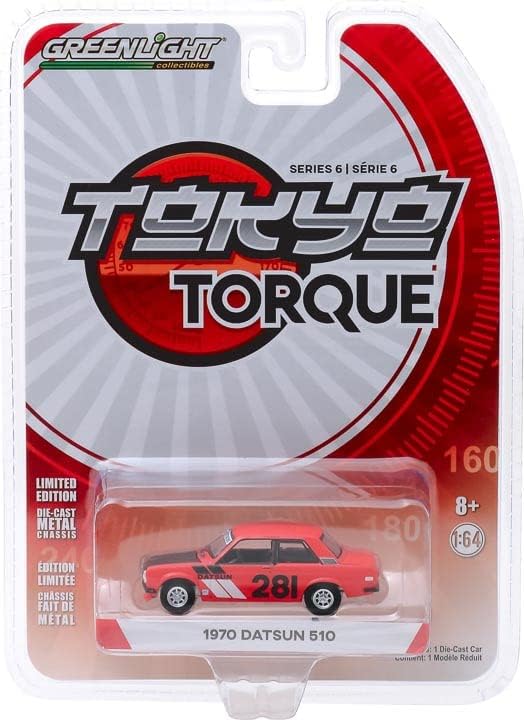 Greenlight - Tokyo Torque Series 6 - 1970 Datsun 510 #281 Turn Right Racing