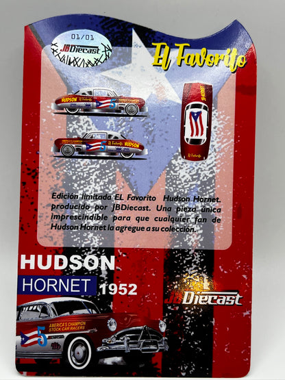 JBDiecast Custom El Favorito '52 Hudson Hornet Puerto Rico Flag (#1 of 1)