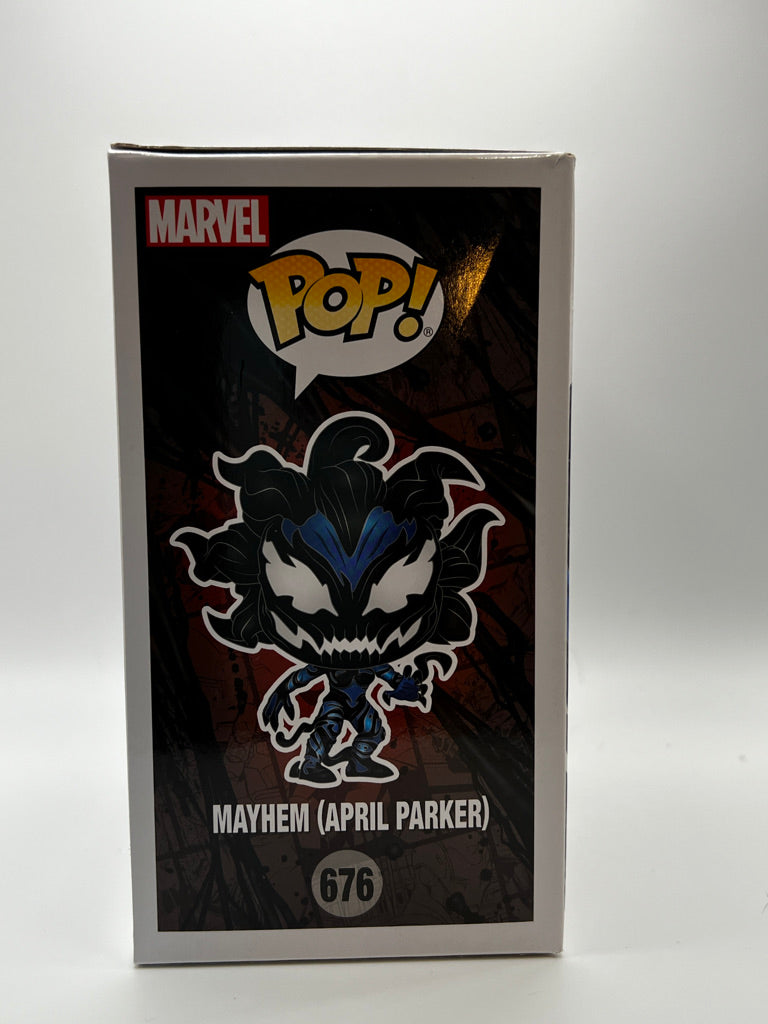 ¡Funko Pop! Marvel - Mayhem (April Parker) Pop in a Box Exclusivo #676