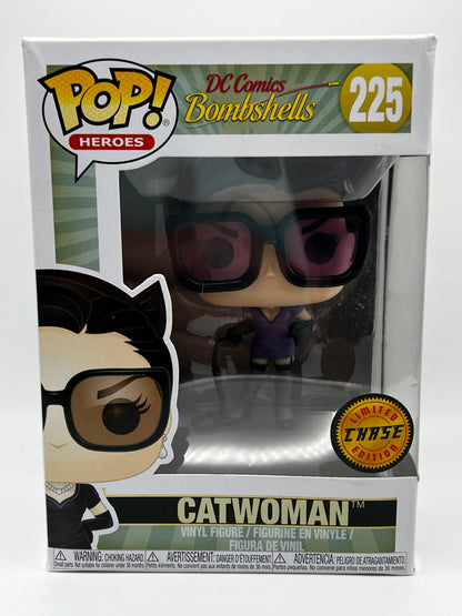 ¡Funko Pop! DC - Catwoman (Bombshells) (Púrpura) Chase