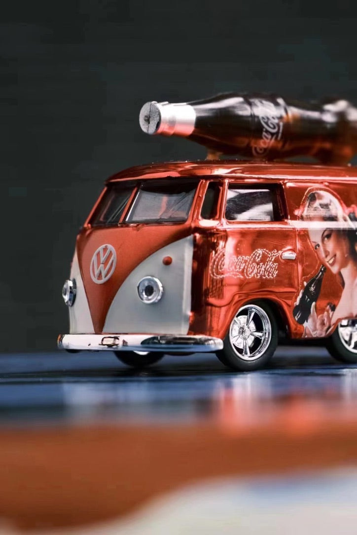 HY Model - 1960 VW Volkswagen Bus - Coca Cola Livery (red)