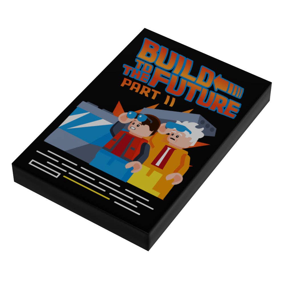 B3 Customs - B3 Customs Build to the Future Part II Movie Cover (2x3 Tile)