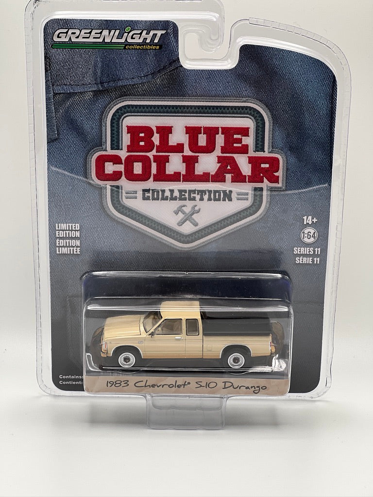 Collar azul Greenlight - Chevrolet S-10 1990 con cubierta Tonneau