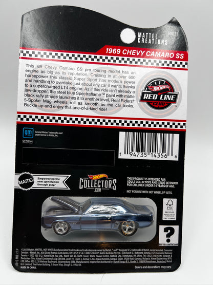 Hot Wheels 2022  RLC 1969 Chevy Camaro SS (steel blue)