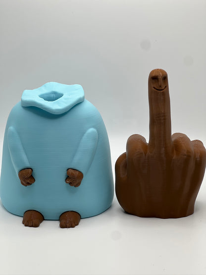 Mr. Nice Guy with Hidden Middle Finger by Cloud Nine 3d Studio