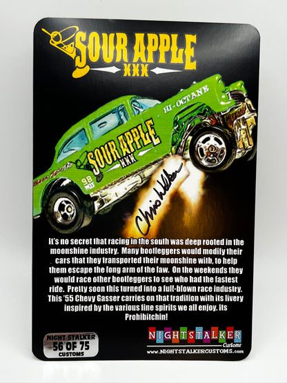 Night Stalker Customs Limited Edition Sour Apple XXX '55 Chevy Gasser (#56 of 75 signed)