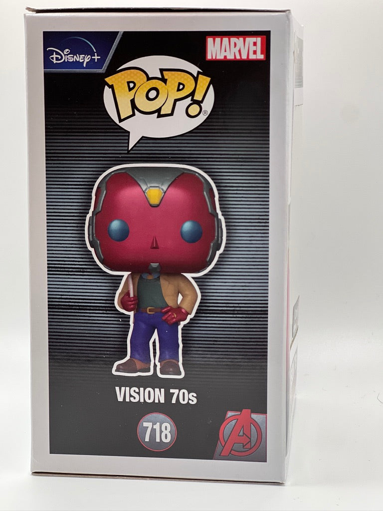 ¡Funko Pop! Marvel - Vision 70's (Wanda Vision) Exclusivo de Gamestop #718