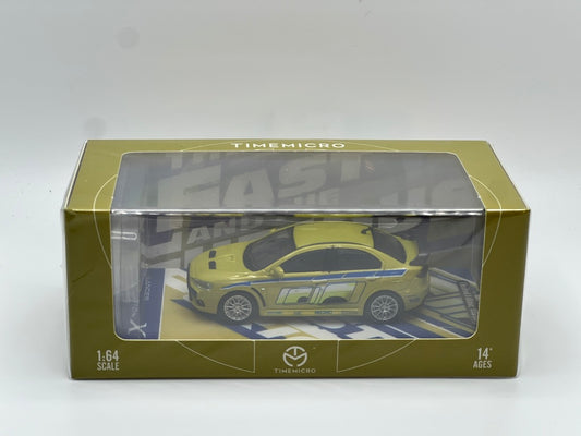 TimeMicro Mitsubishi Lancer Evolution X EVO Fast and Furious (Green w/Brian figure)