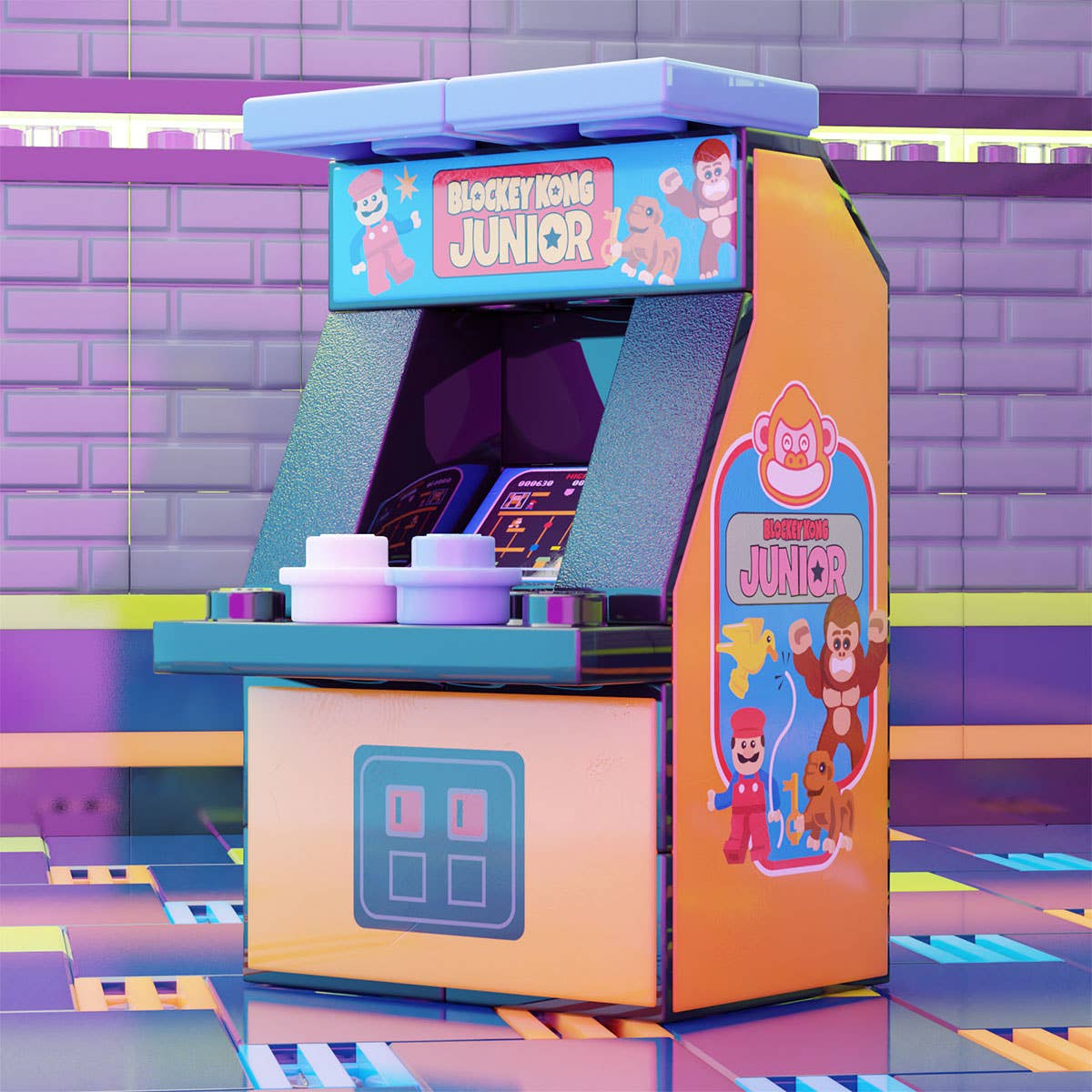 B3 Customs - Blockey Kong Jr. - Custom Arcade Machine