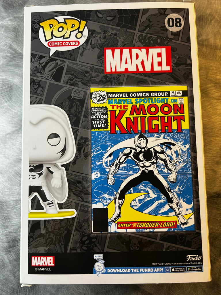 ¡Funko Pop! Portadas de cómics: Caballero Luna (Marvel Spotlight #28)