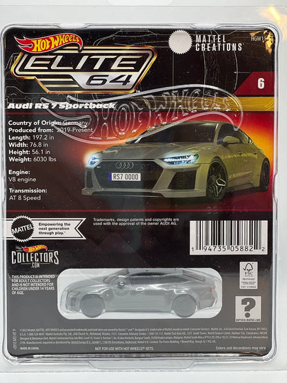 Hot Wheels Elite 64 Series -  Audi RS 7 Sportback