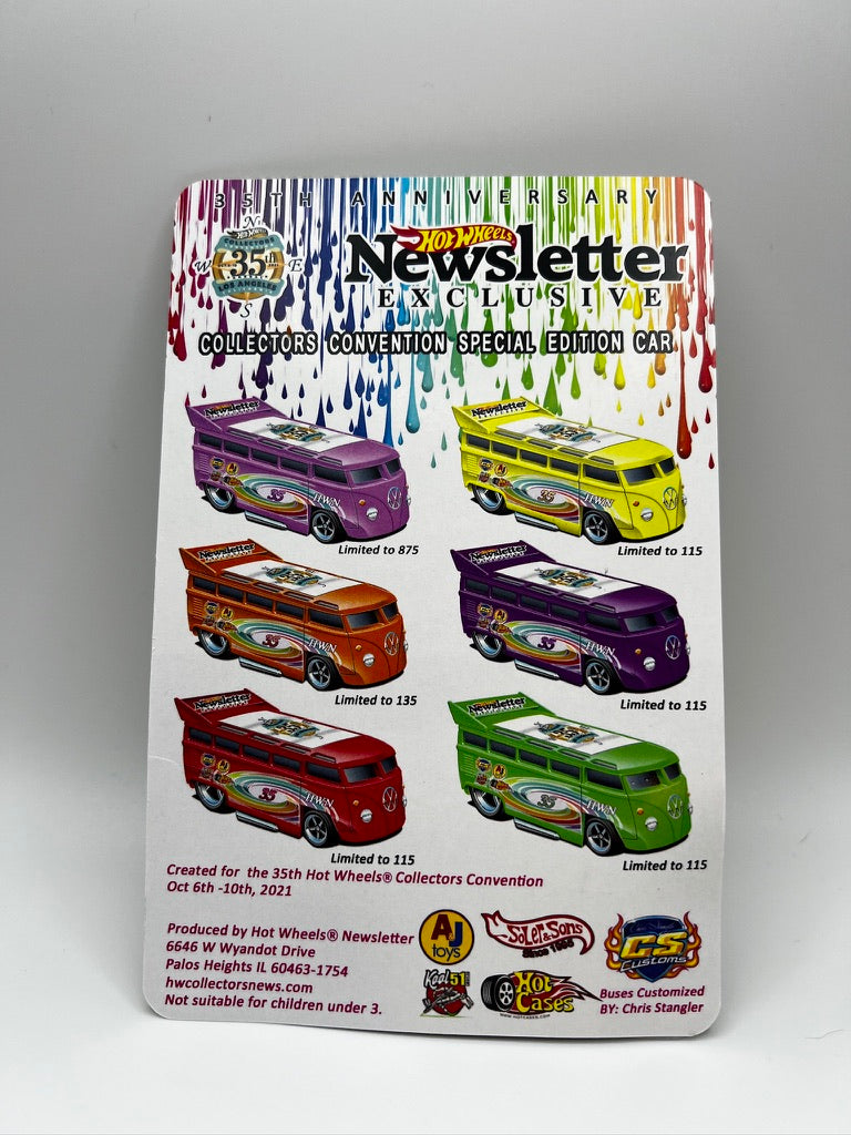 Hot Wheels 35th Anniversary Newsletter Exclusive Collectors Convention Special Edition Car