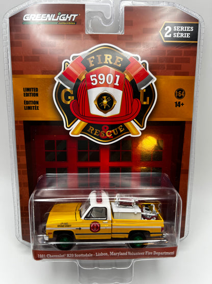 Greenlight Fire & Rescue - 1981 Chevrolet K20 Scottsdale (CHASE)