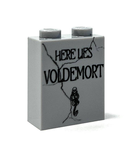 B3 Customs - Voldemort Tombstone (Halloween) (1x2x2 Brick)